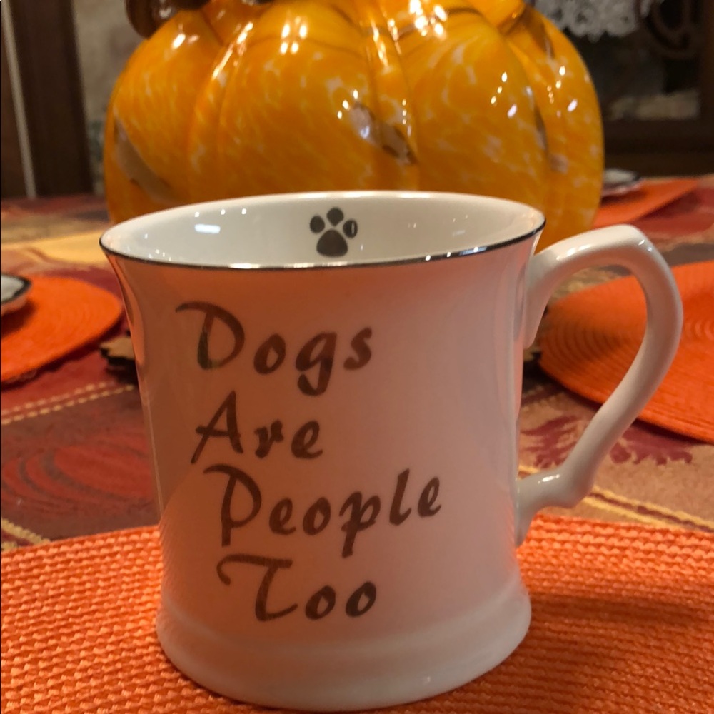 White Ceramic Dog Lover Mug